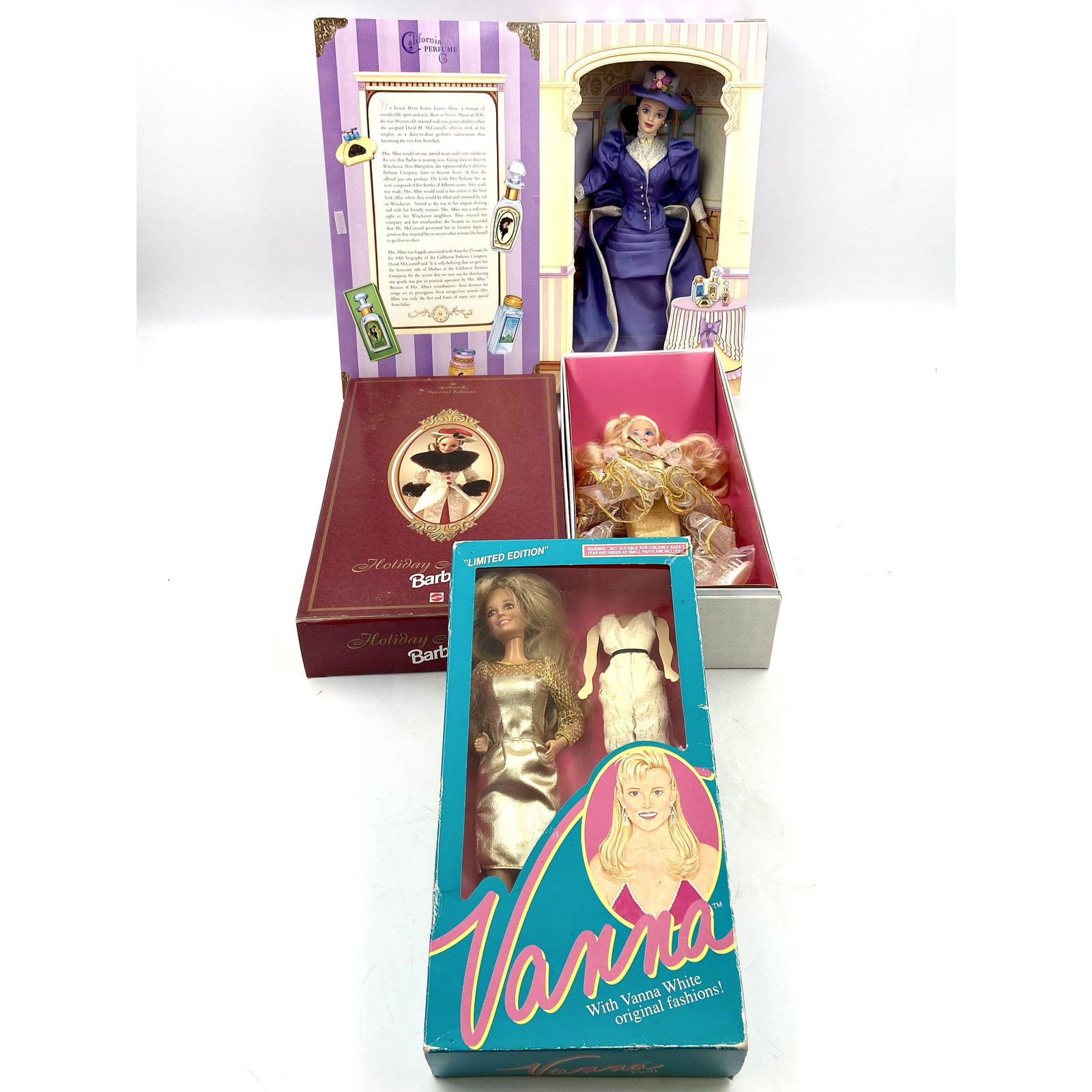 (4) Grouping Of Collectible Barbies W/ Original Boxes (1 of 7)
