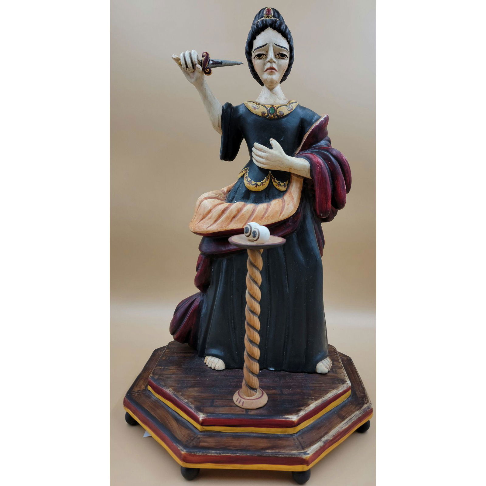 Signed Retablo St Lucy (1 of 12)