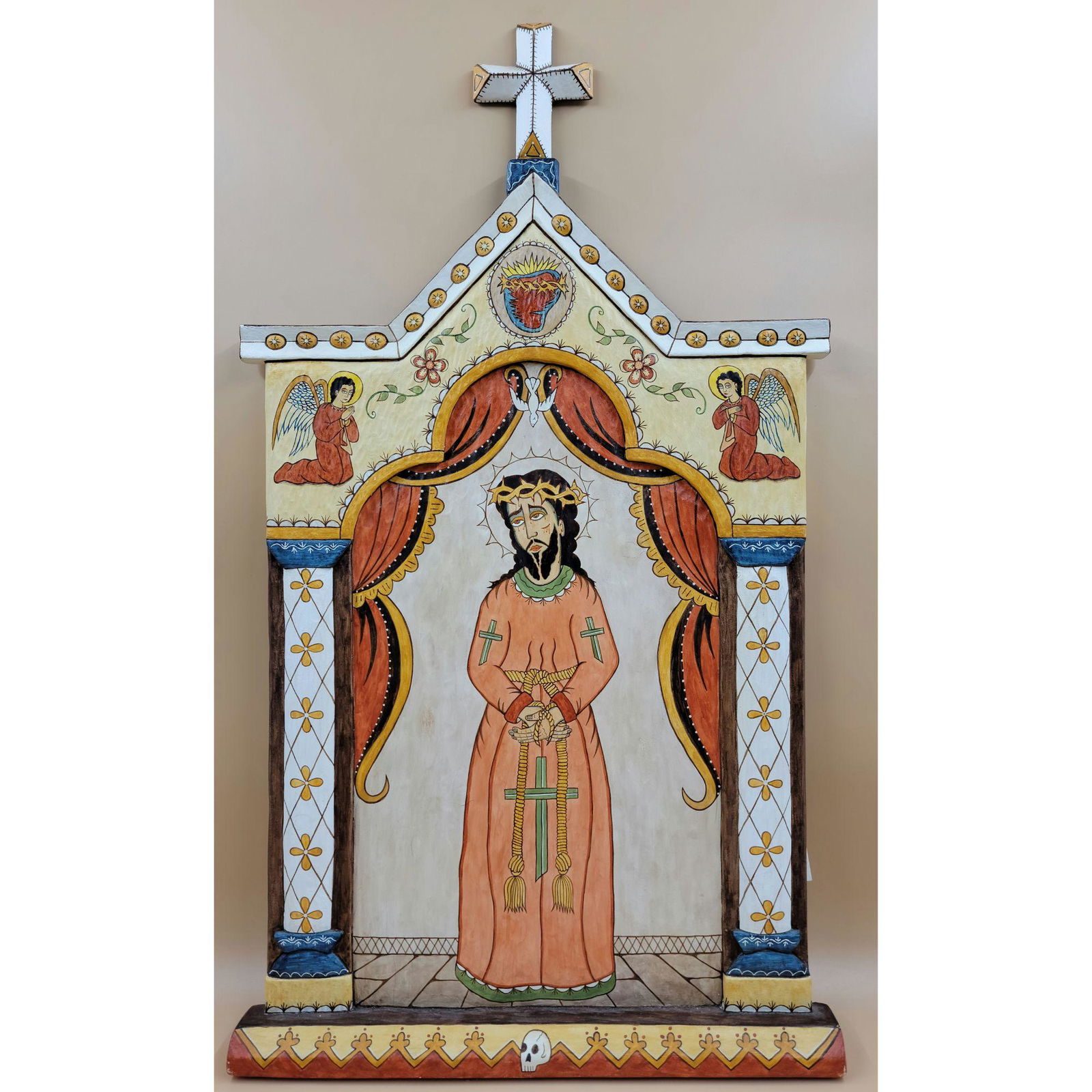 Signed John M Gallegos Retablo Jesus Of Nazarene (1 of 9)