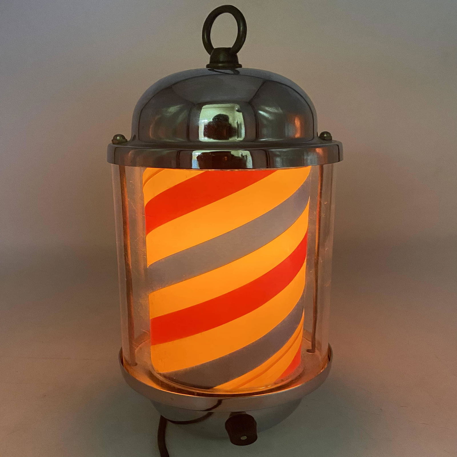 Vintage Hanging Barber Pole Light (1 of 9)
