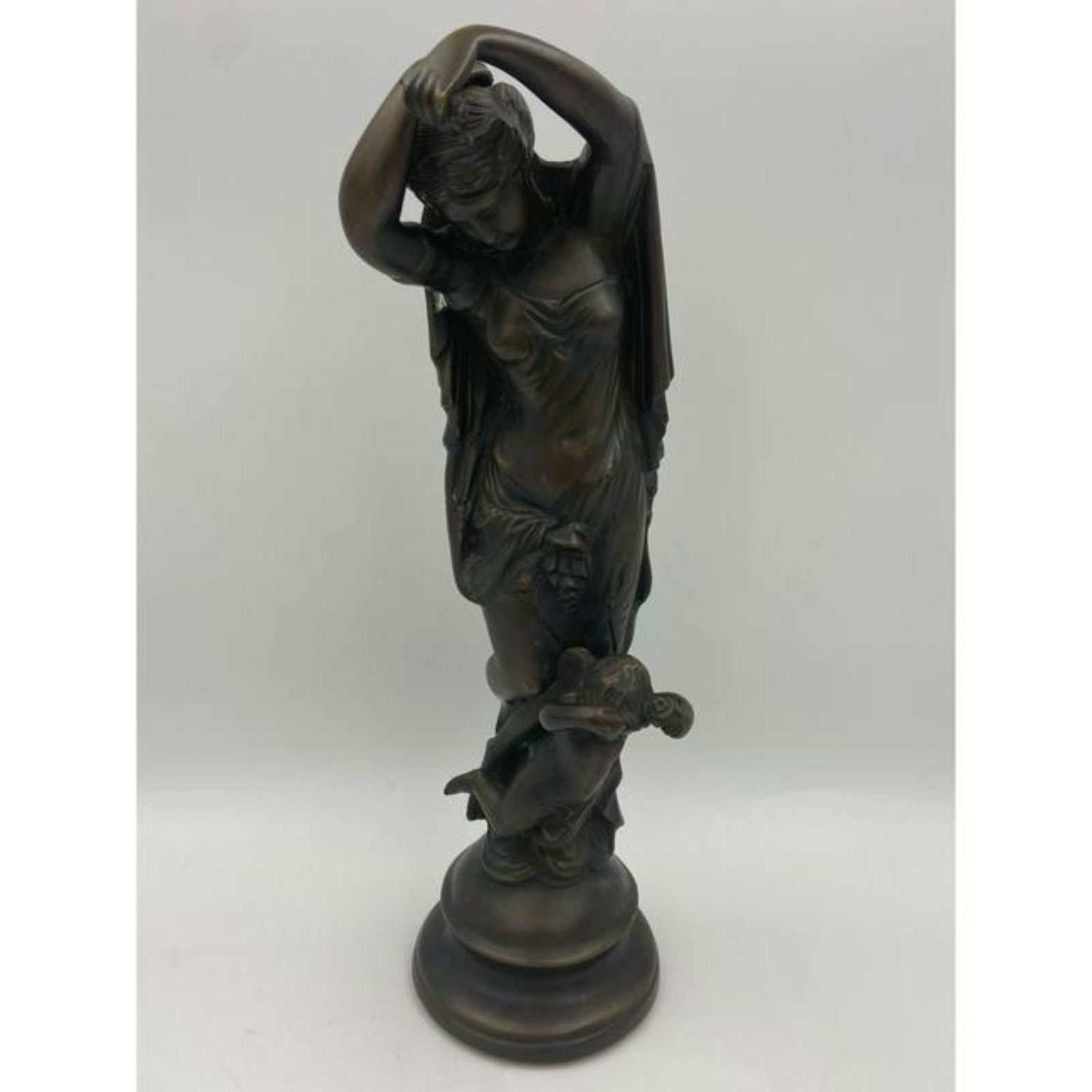 Vintage Bronze Statue Of A Woman Woman & Baby (1 of 16)