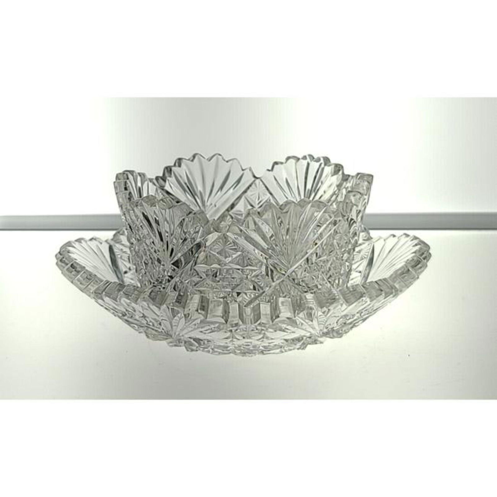 ABP Cut Glass Roman Punch Cup set in Hawkes "Venetian" (1 of 10)