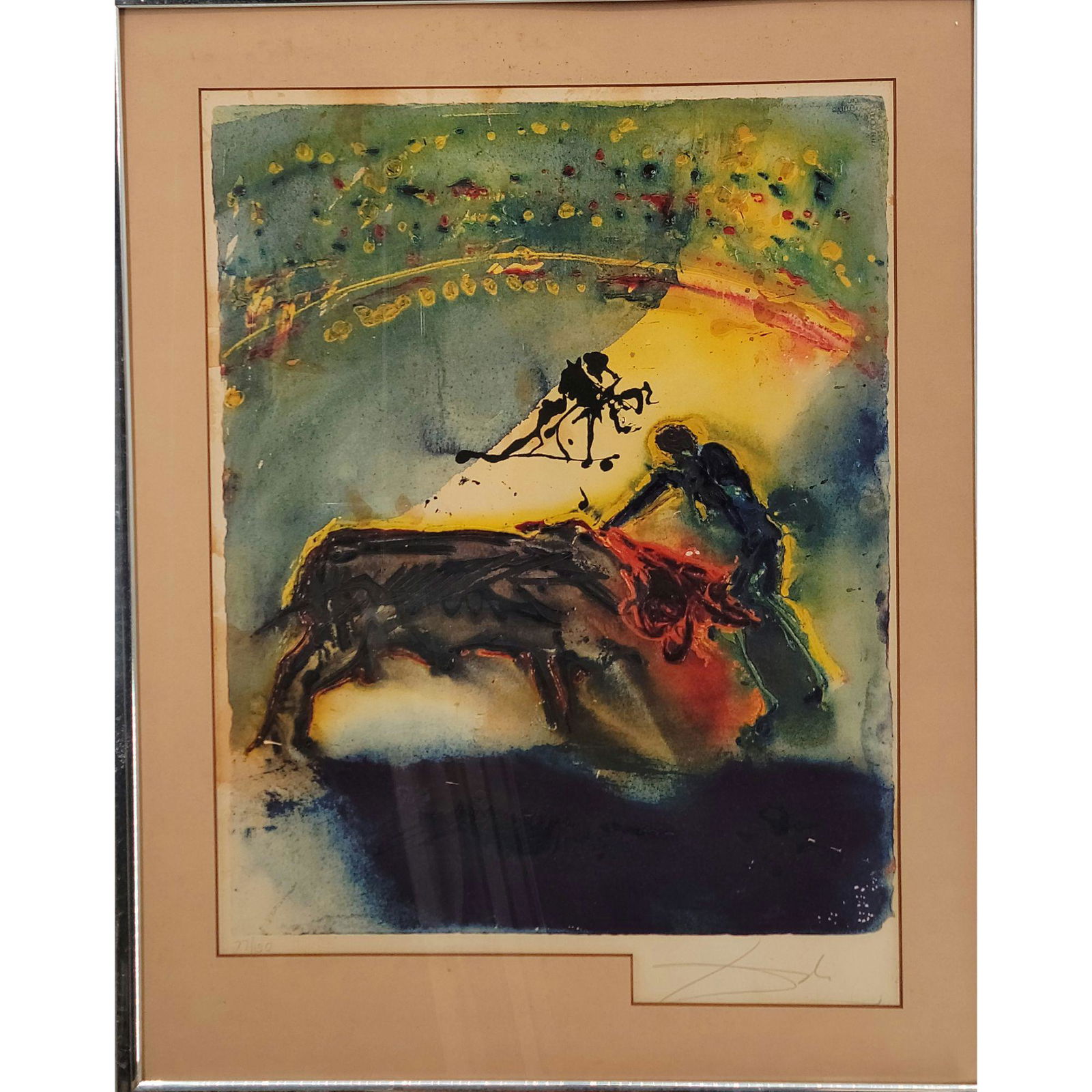 Signed Salvador Dali Lithograph In Color Pencil Signed (1 of 17)