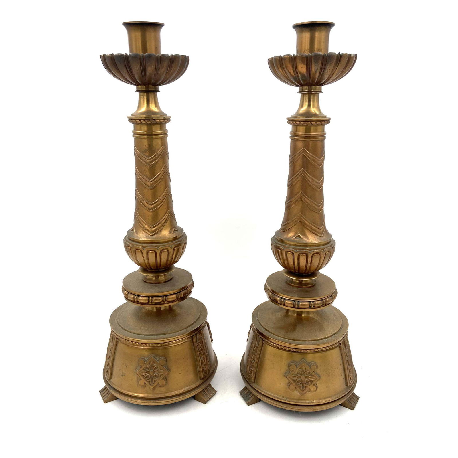 Pair Of Large Vintage Candelabras (1 of 9)