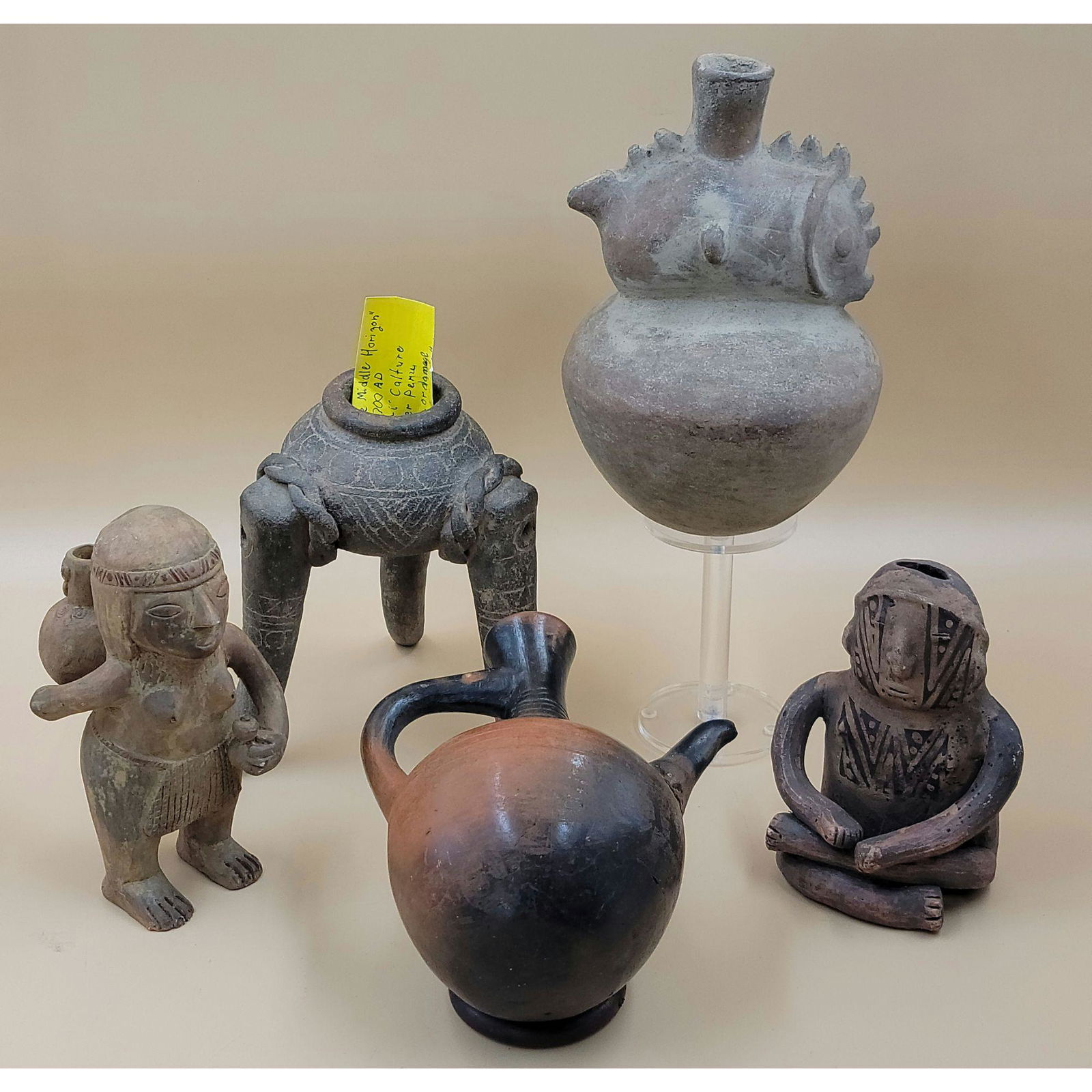 A Grouping Of Pre Columbian Pottery Vessels & Figures (1 of 20)
