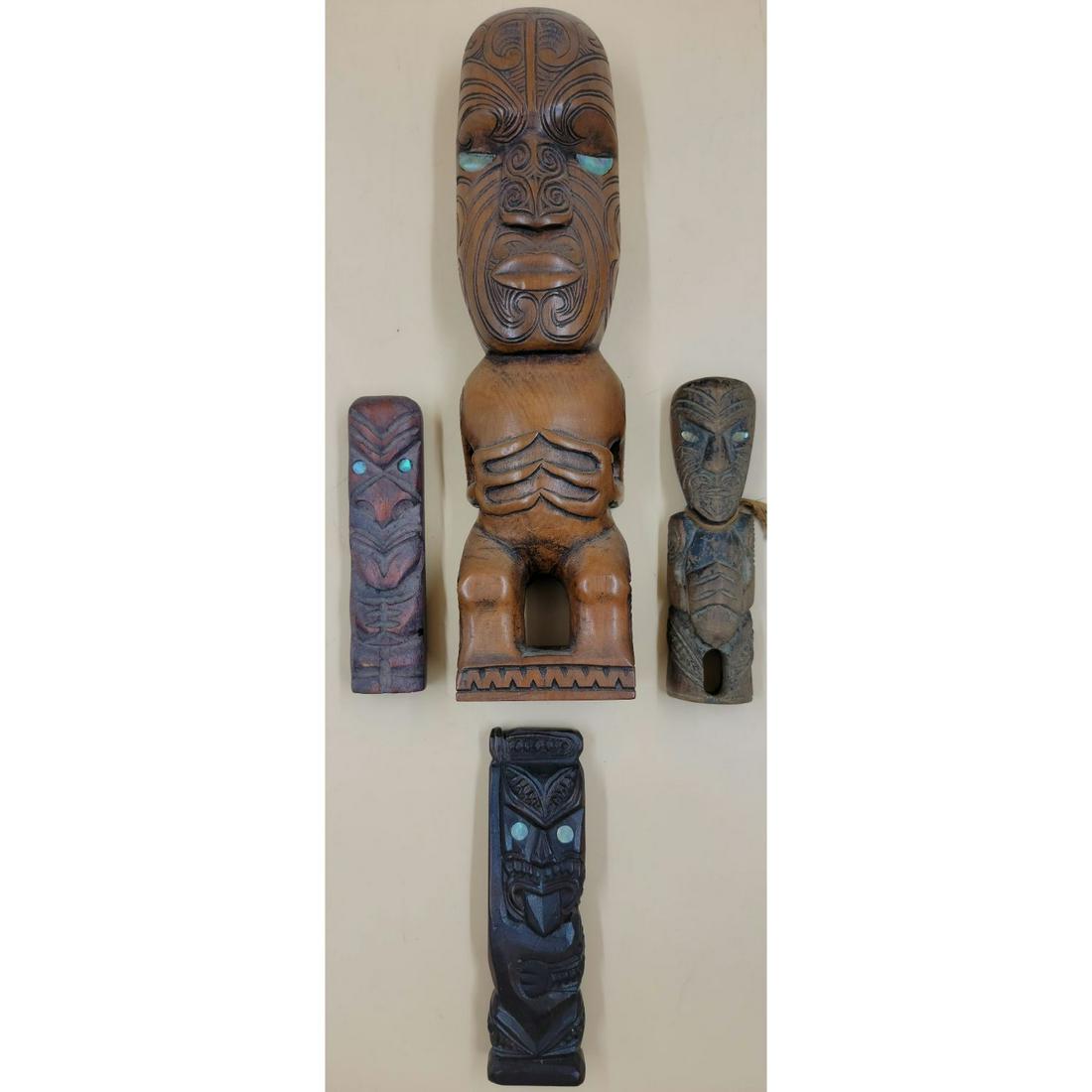 Grouping Of 4 Vintage Maori Figures (1 of 10)
