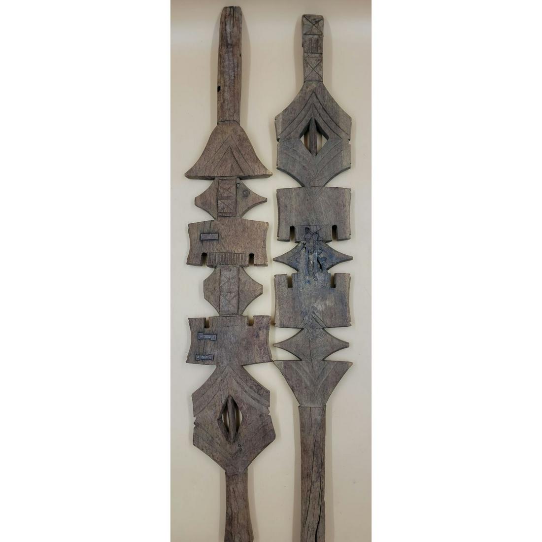 Lot Of 2 Tribal Tuareg Tent Post West Africa Early 20 C (1 of 8)