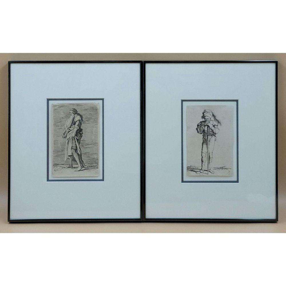 Italian Salvator Rosa 1615-73 Etching On Laid Paper (1 of 15)