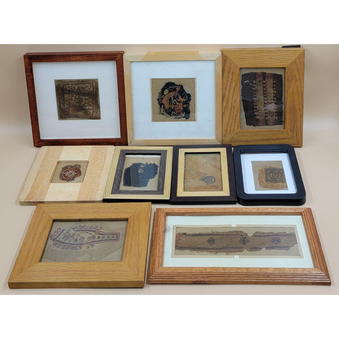 Grouping Of Early Old Textile Fabric "PERU" (9) (1 of 10)