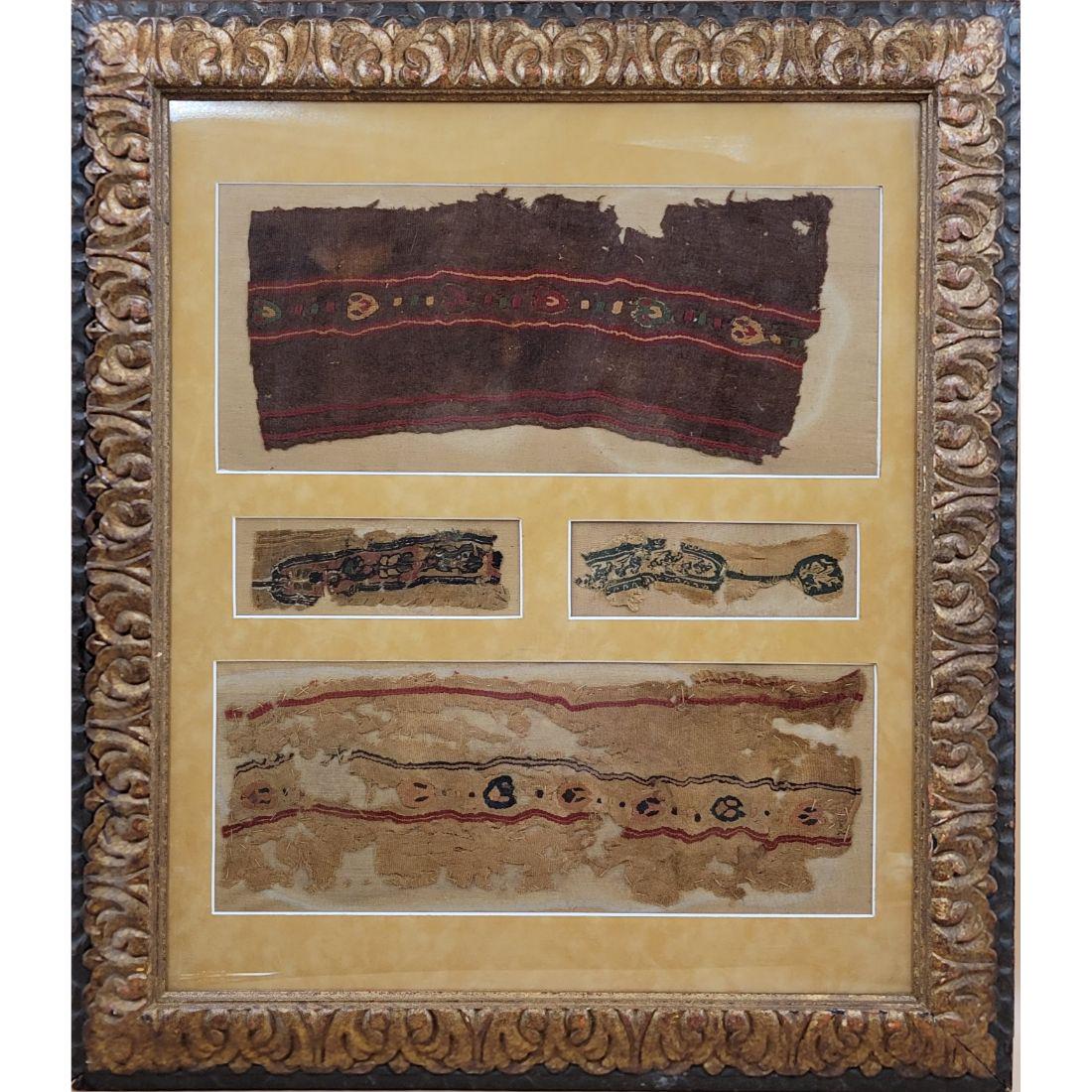 Grouping Of Early Old Textile Fabric "PERU" (4) (1 of 6)