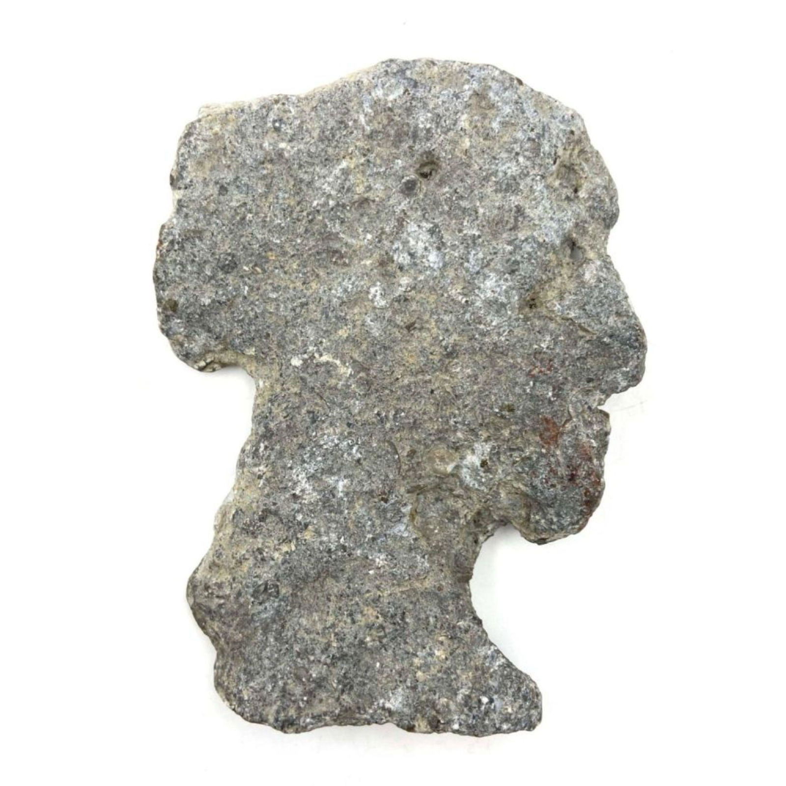 Prehistoric Native American Carved Stone Profile. (1 of 8)