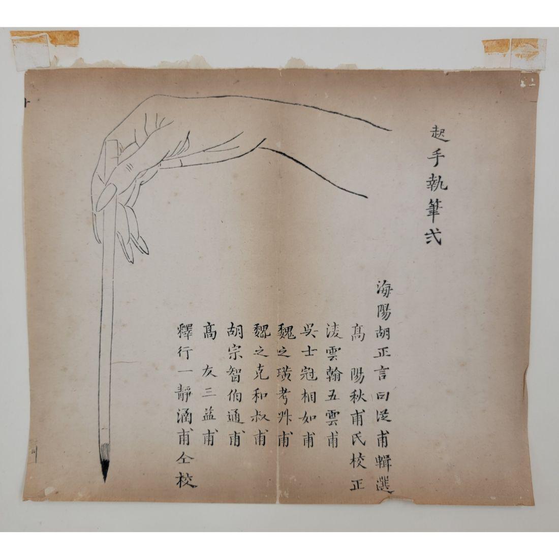 Antique Chinese Ink Drawing 18th C With Calligraphy (1 of 12)