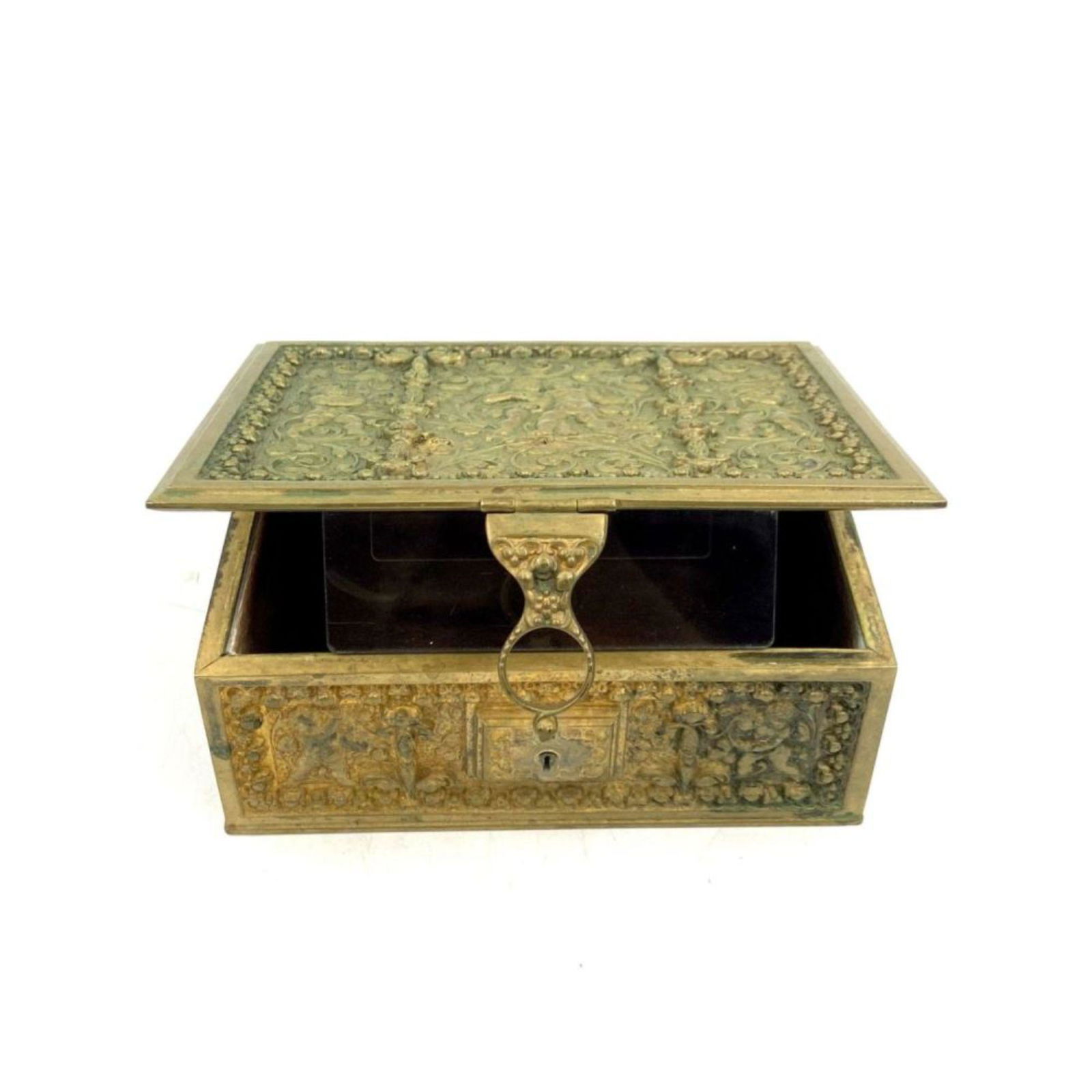 Erhard & Sohne Art Nouveau Bronze Jewelry Box (1 of 8)