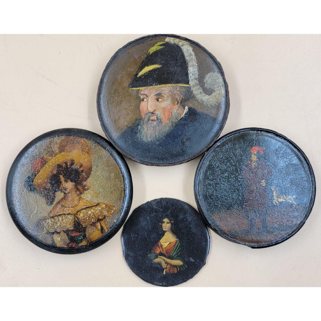 Stobwasser's 18-19th C Lacquered Papier Mache Snuff Boxes (3) (1 of 18)