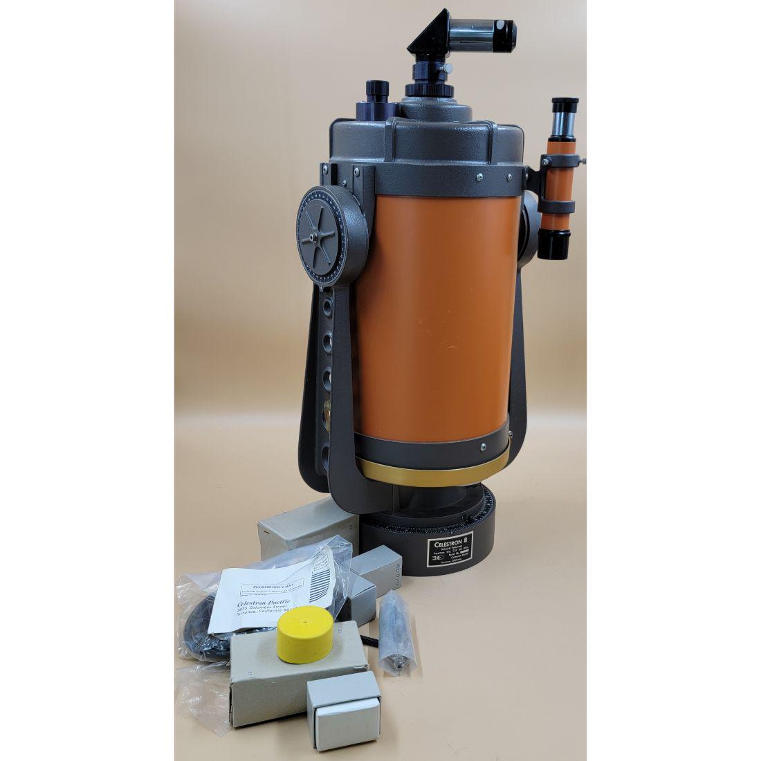 AMERICAN "CELESTRON" ORANGE TUBE TELESCOPE 25.5" Long (1 of 12)