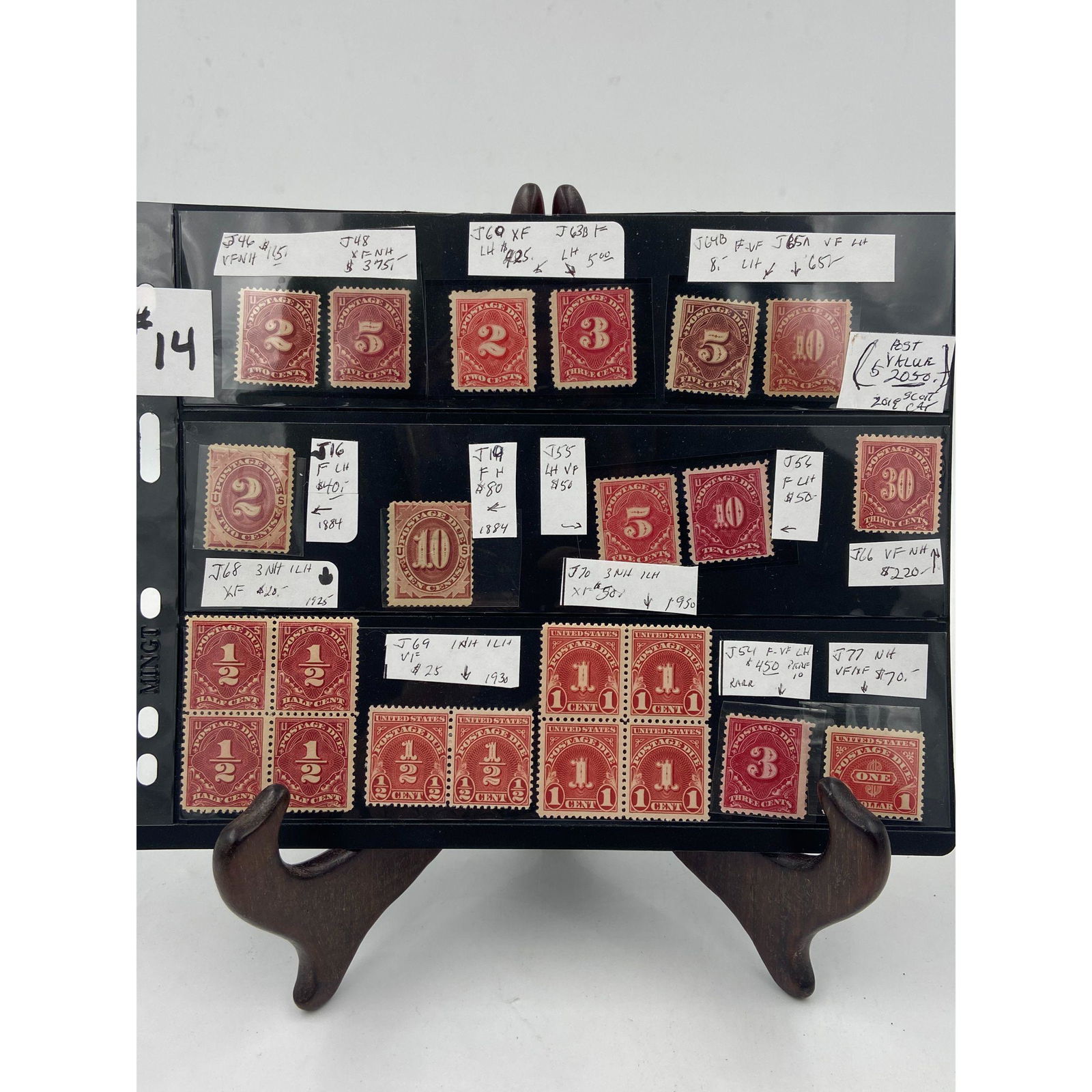 23 Early US Postage Due Stamps 19th C Mint (1 of 6)