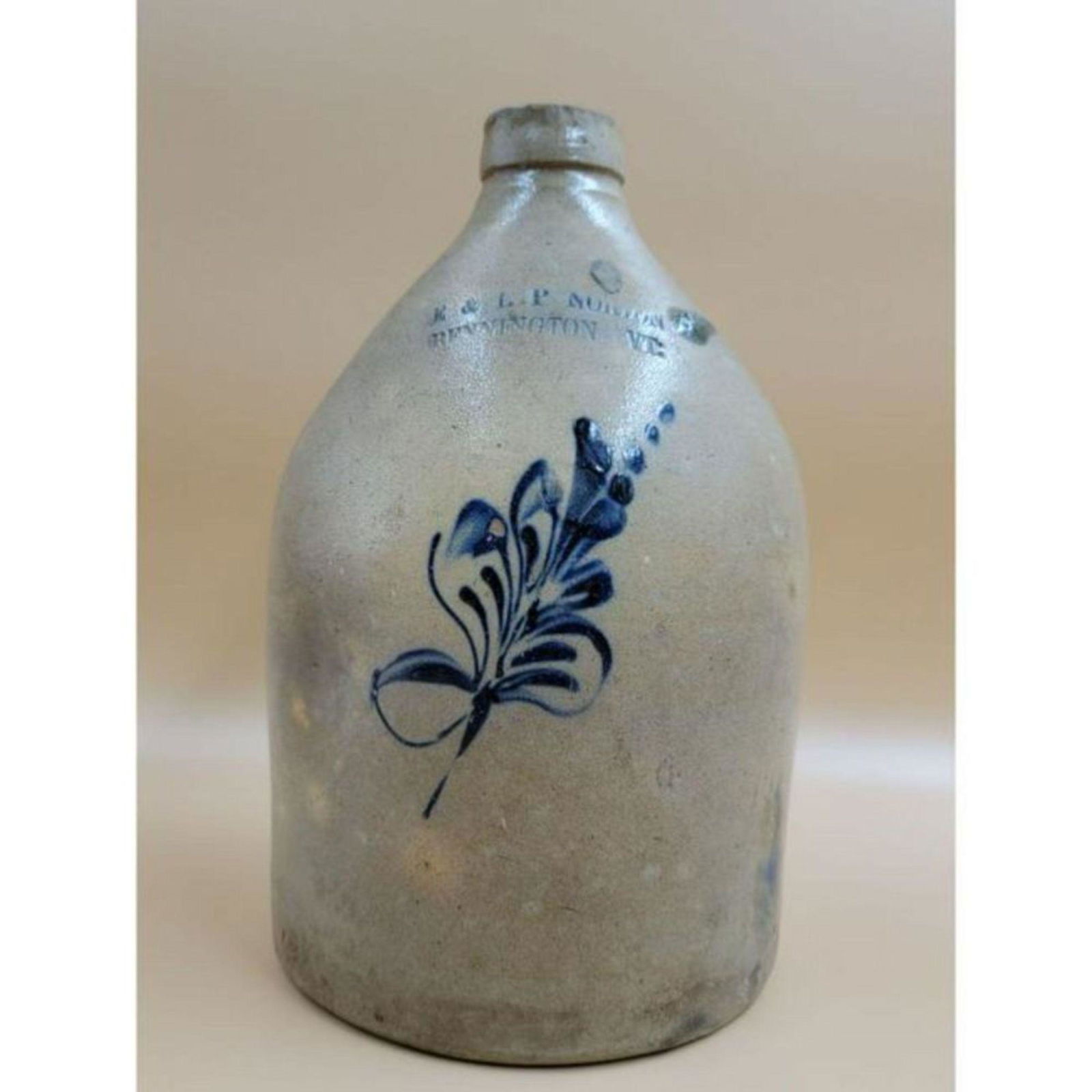 E. & L.P. Norton 19th Century Stoneware Jug (1 of 13)