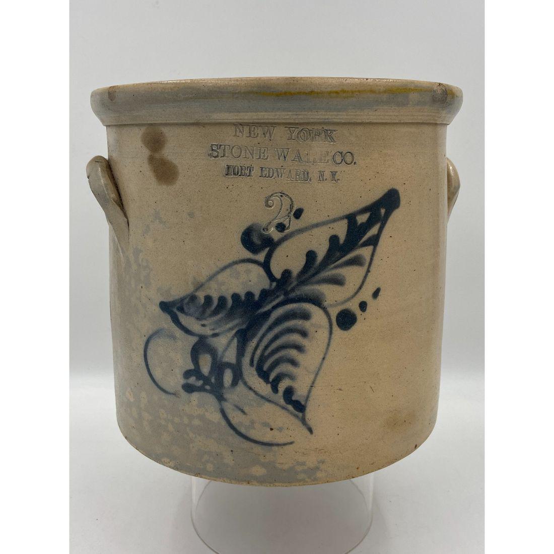 Antique Stoneware Crock "New York Stoneware Co" 2 Gallon (1 of 16)