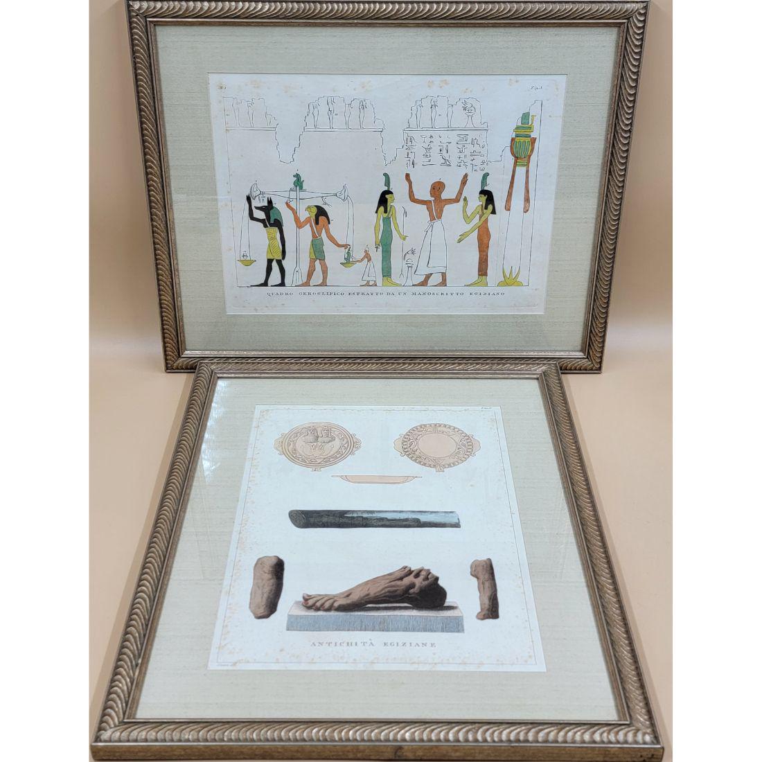 Hand Colored Lithographs Egyptian Hieroglyphics 19th C (2) (1 of 20)