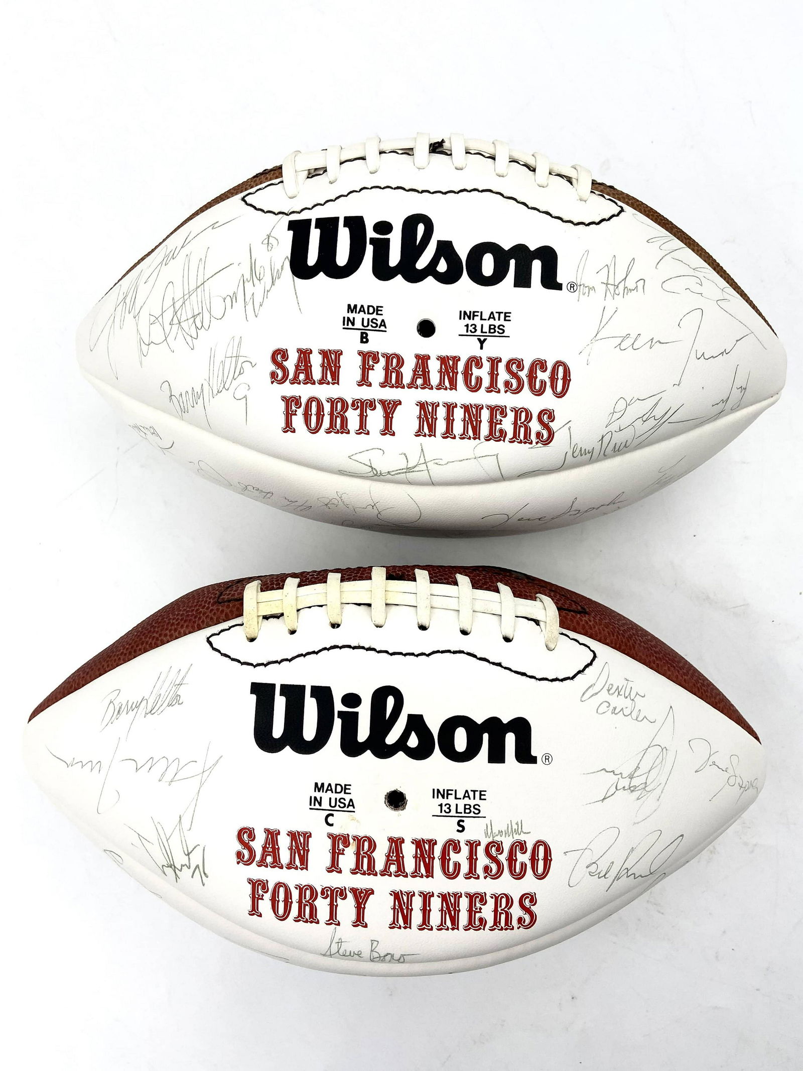 Super Bowl XXIII & XXIV San Francisco 49ers Team Signed Footballs (1 of 19)