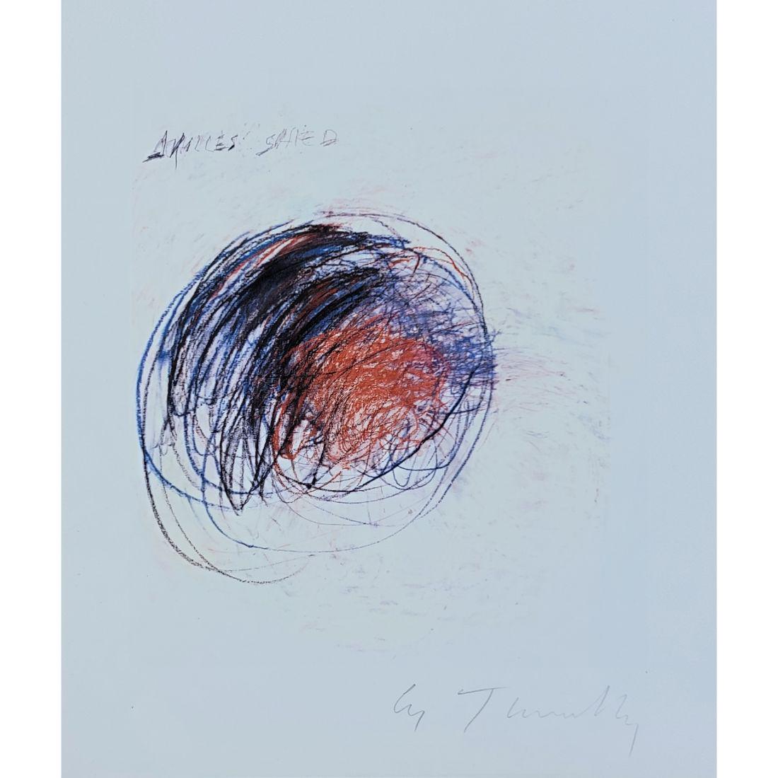 Pencil Signed Cy Twombly 1928-2011 Print "Shield of Achilles" (1 of 4)