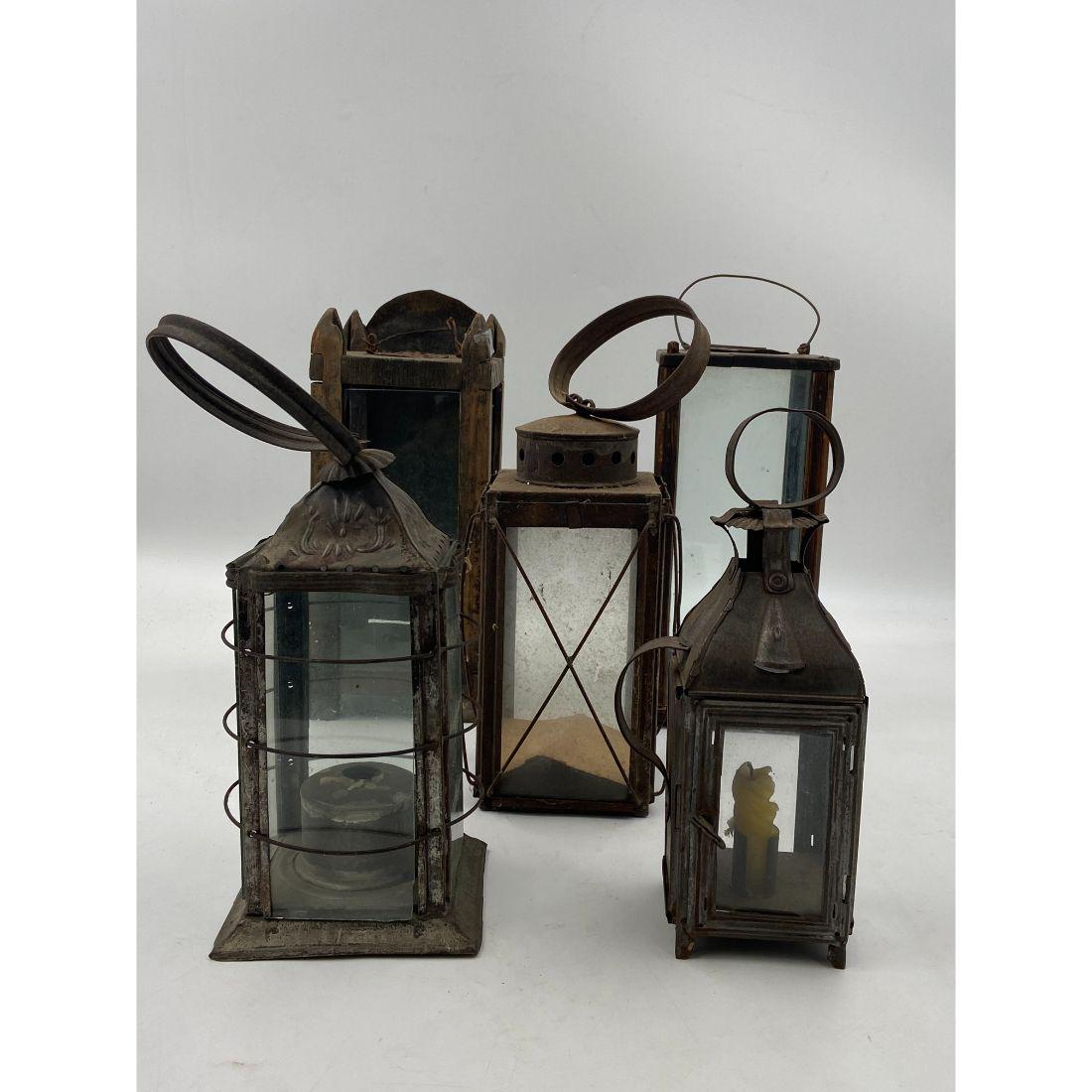 Lot Of 5 Antique Lanterns (1 of 16)