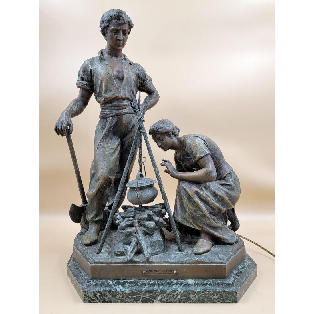 French Julien Causse 1869-1914 Sculpture (LAMP) (1 of 20)