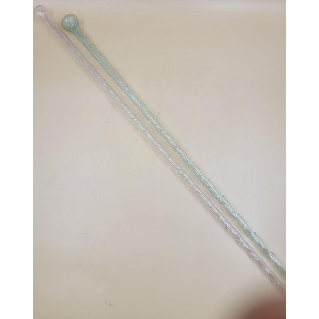 Lot Of 2 Antique Glass Walking Canes 19th Century (1 of 11)