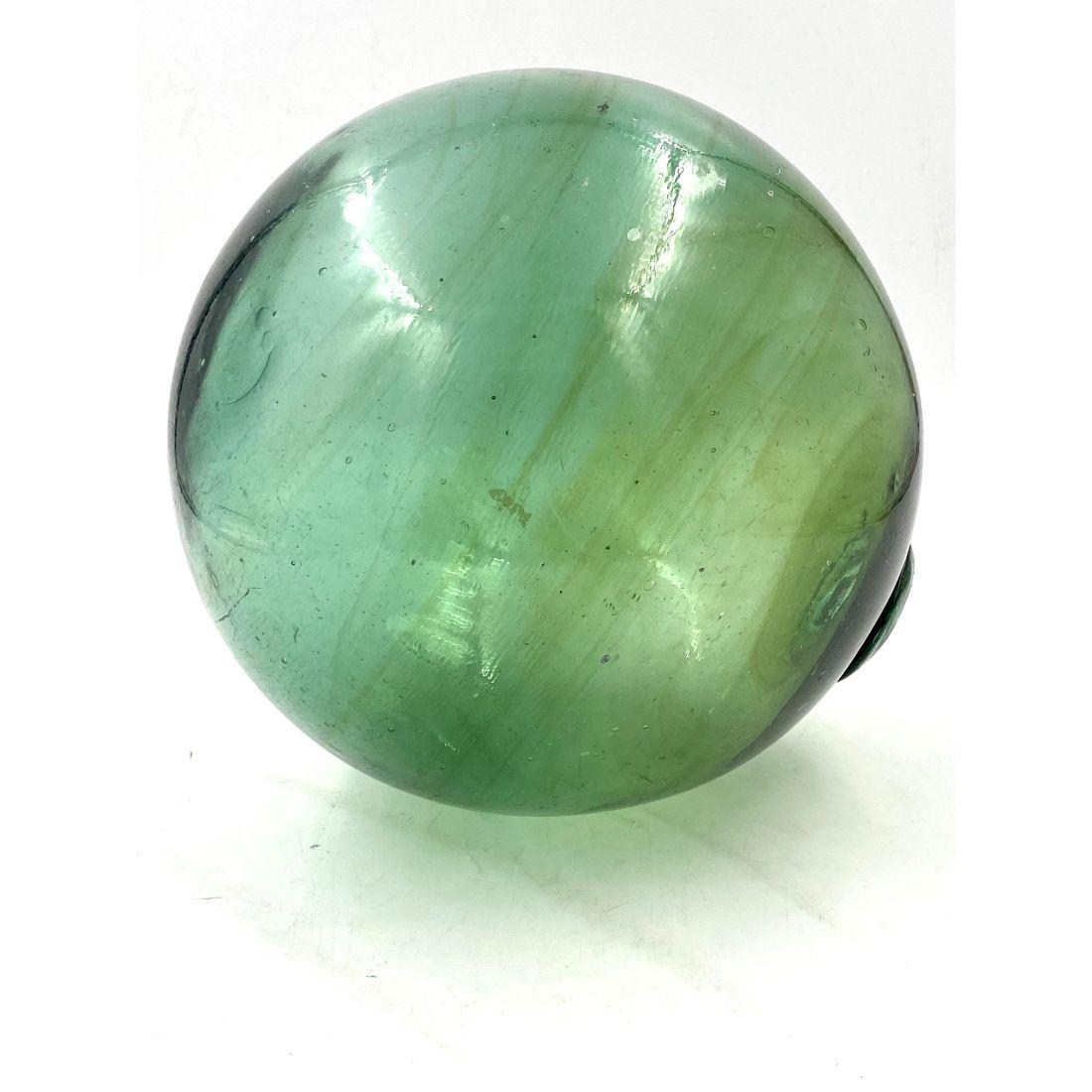 Large Japanese Glass Buoy Ball Fishing Net Float (1 of 8)