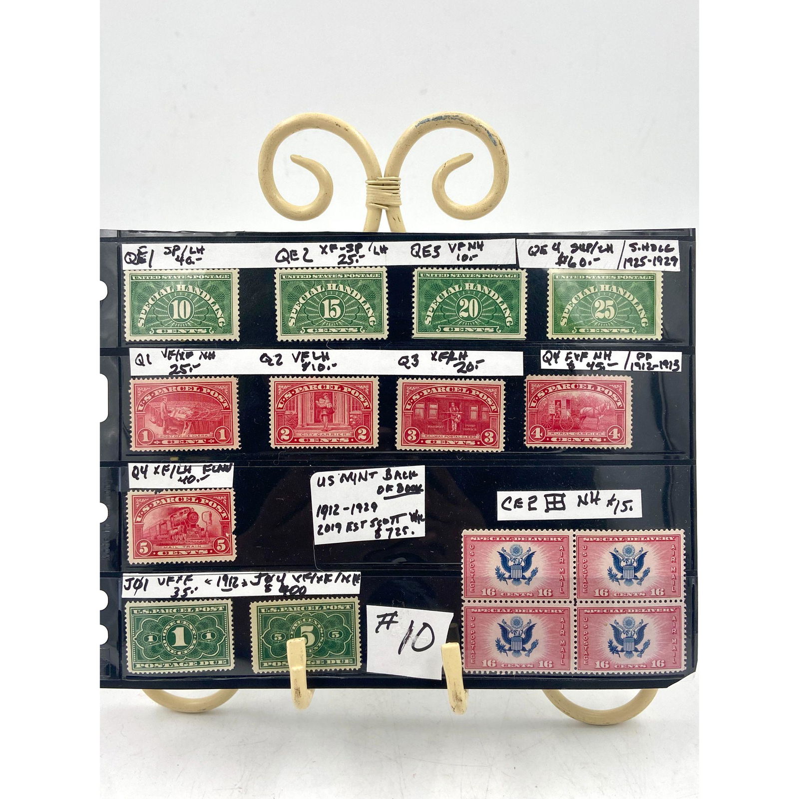 Vintage US Mint Back Of Book Stamps (1 of 10)