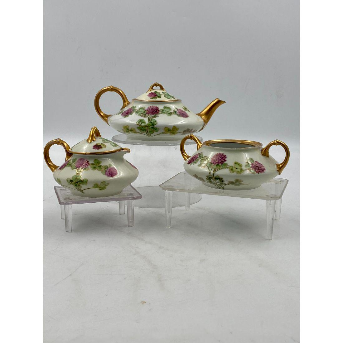 (2) Pair Of Pickard Floral Sugar & Creamer Sets One Signed Wagner (1 of 17)