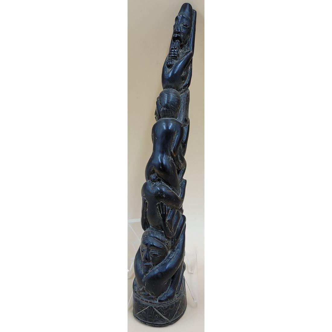A Rare Erotic Tribal Carving 19th Century: A Rare Erotic Tribal Carving 19th Century. Measure 8 3/4" Tall. This, and many lots forthcoming were found at the massive central Florida estate of a true antiquarian who amassed his magnificent colle