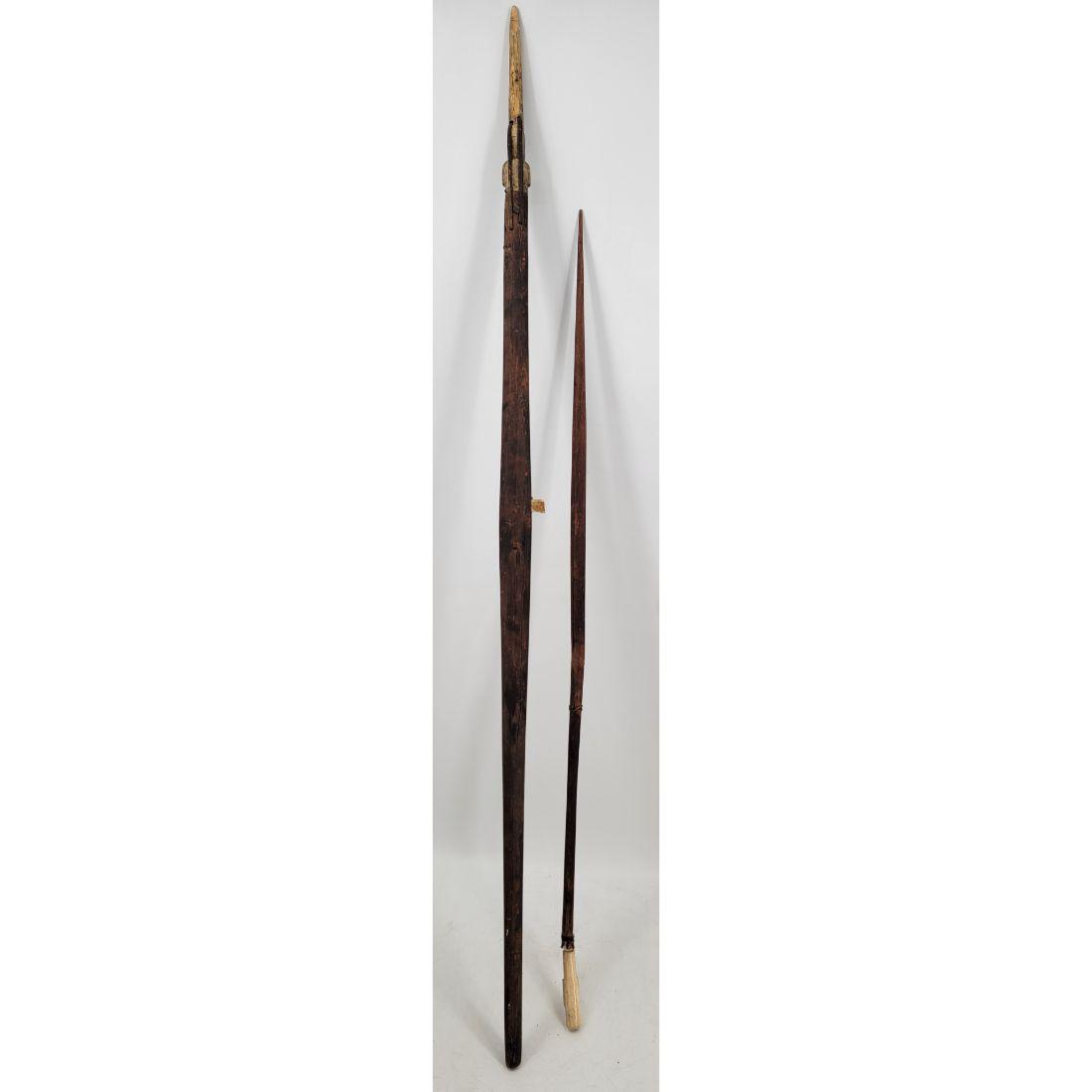 Lot Of 2 Antique Inuit Weapons One Signed "Barkela" (1 of 20)
