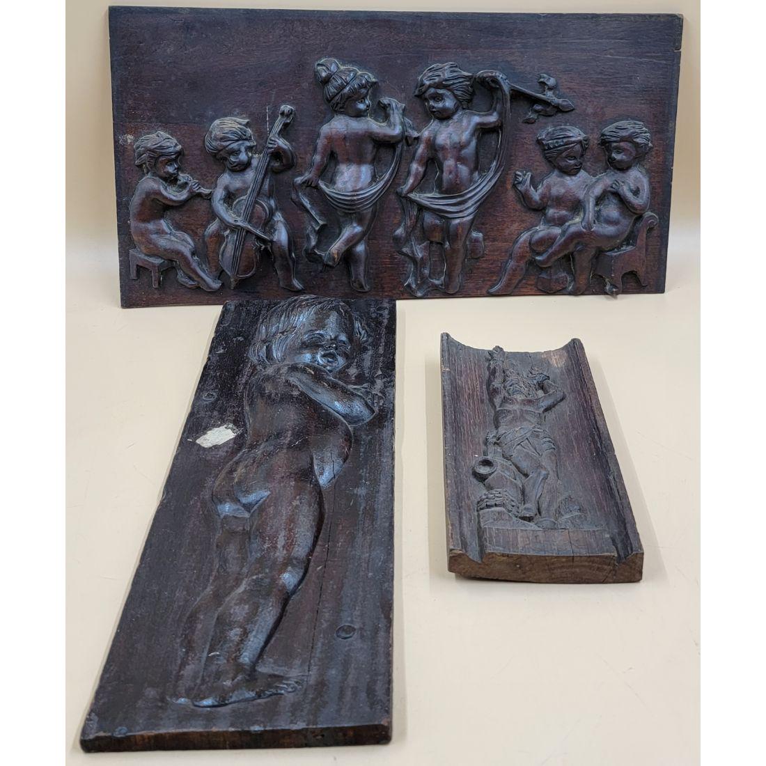 A Grouping Of 18-19th C Continental Wood Carvings (3) (1 of 19)