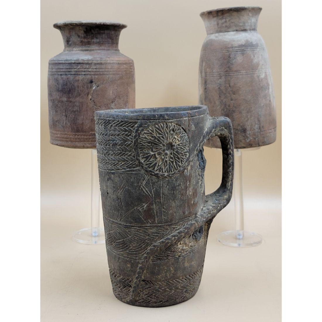 A Trio of Hand Carved Himalayan Utility Containers (1 of 20)