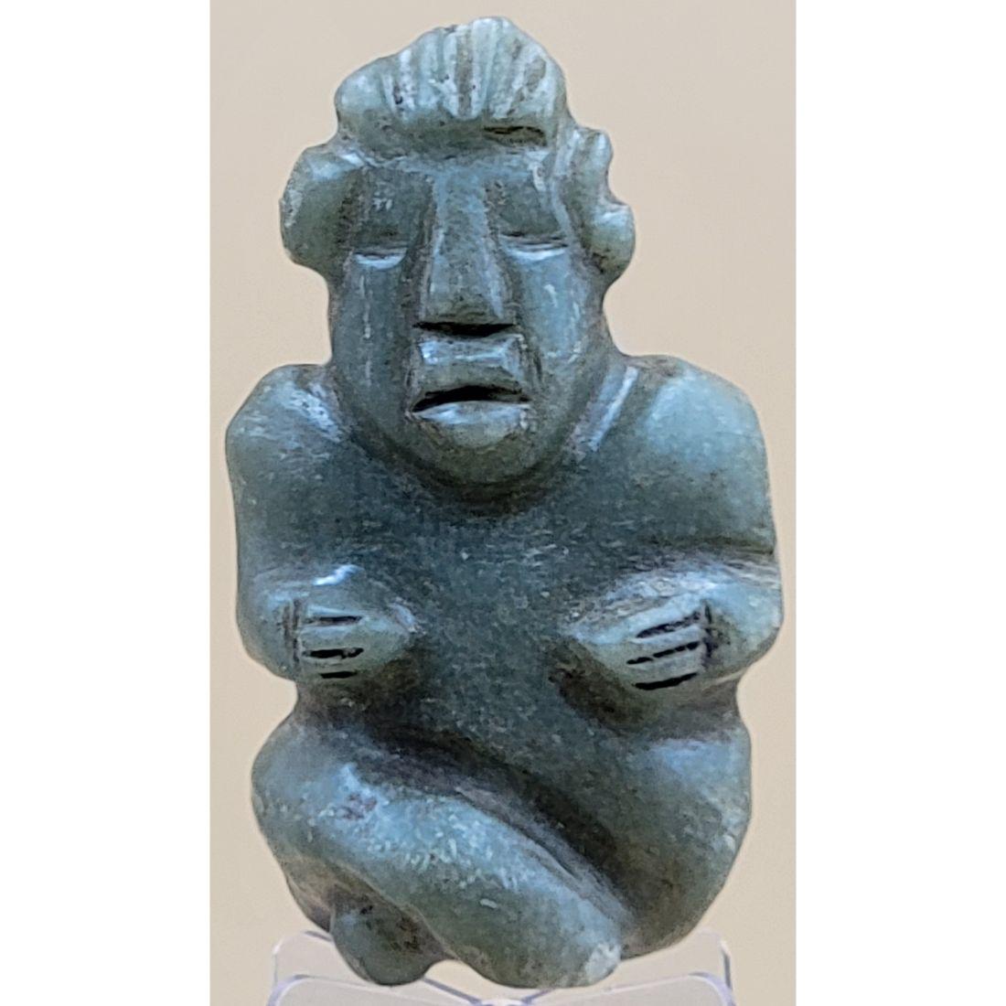 Pre Colombian Olmec Jade Figure (1 of 18)