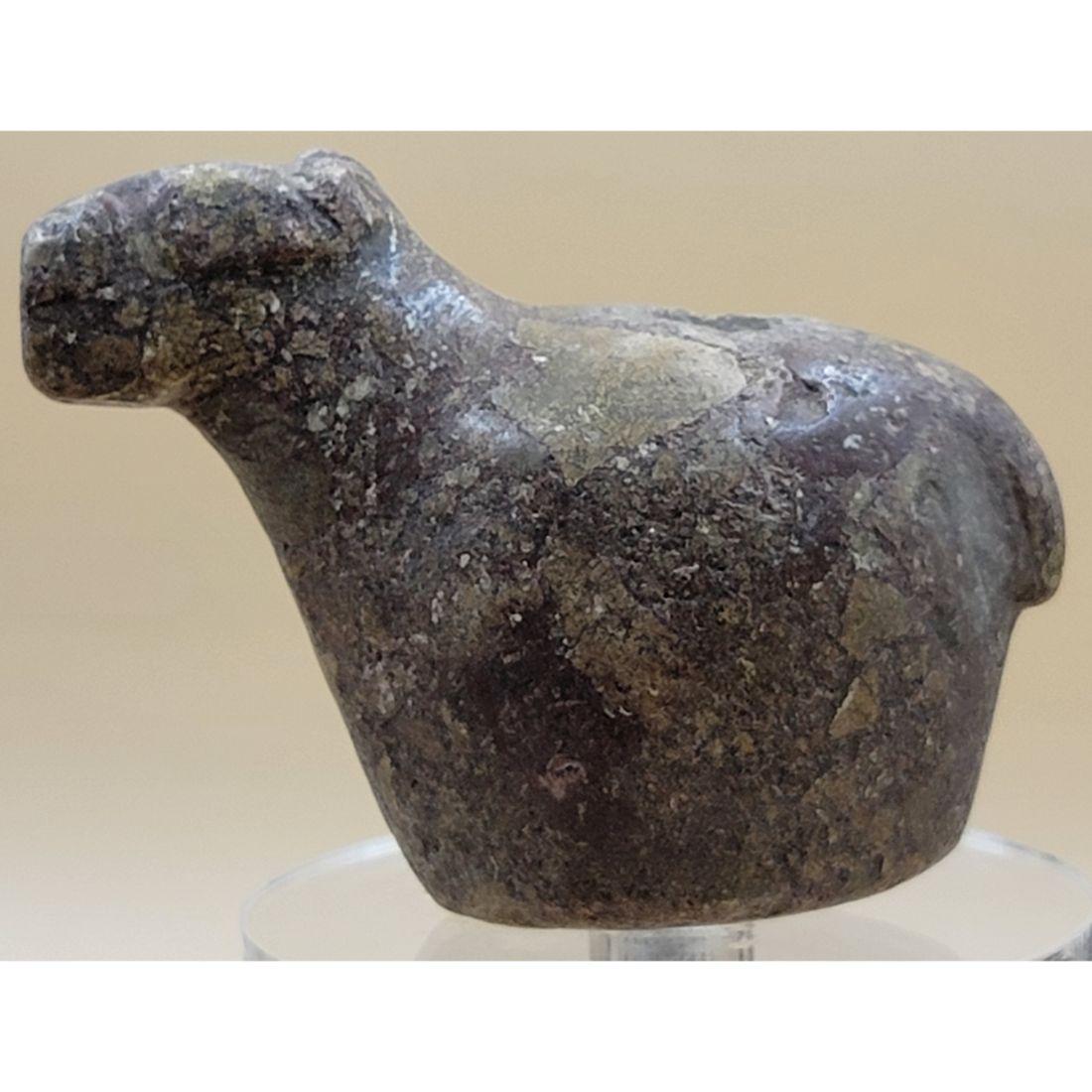 Early Authentic Antique Inca Stone Canopa Circa 1400-1532 AD: Early Antique Inca Stone Canopa. Measure 3 1/2" X 2 1/2". This, and many lots forthcoming were found at the massive central Florida estate of a true antiquarian who amassed his magnificent collection 