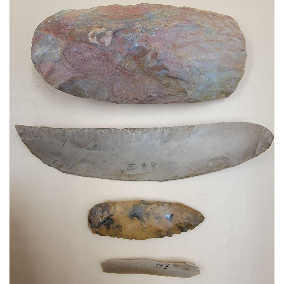 4 Artifacts "TOOLS", Egyptian Stone Artifact, Ancient Egyptian Flint Knife ( #2 & #4 In Main Photo) (1 of 18)