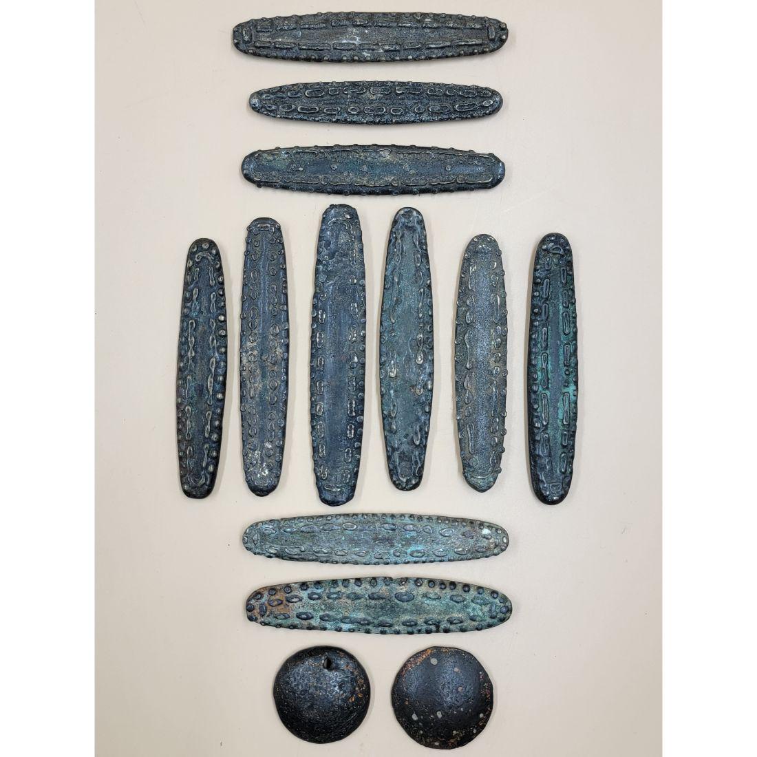 A Large Grouping Of Early Antique Bronze Currency / Money (1 of 17)