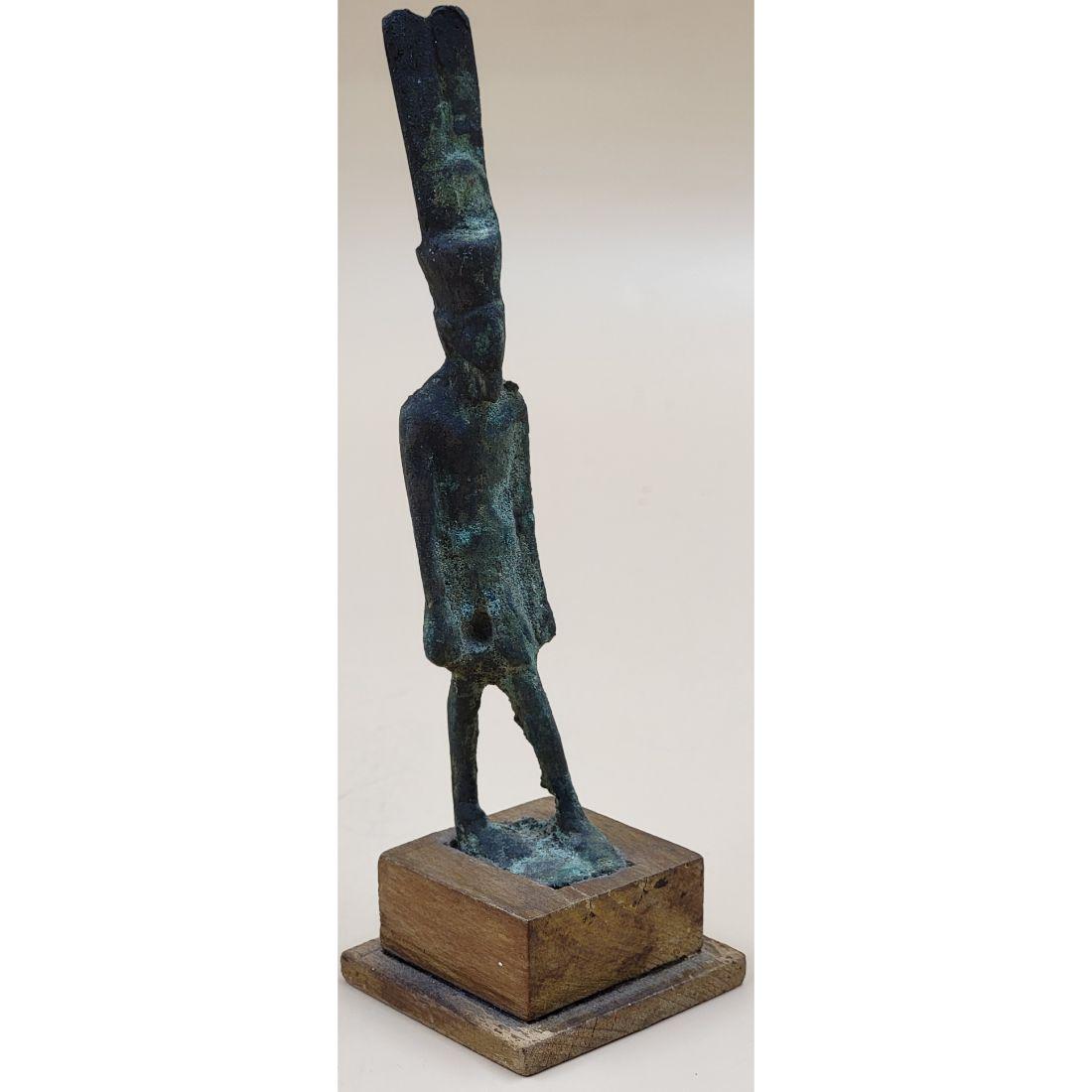 Ancient Egyptian Bronze Figure "OSIRIS"?: Ancient Egyptian Bronze Figure. Measures 5.5". This, and many lots forthcoming were found at the massive central Florida estate of a true antiquarian who amassed his magnificent collection over a life