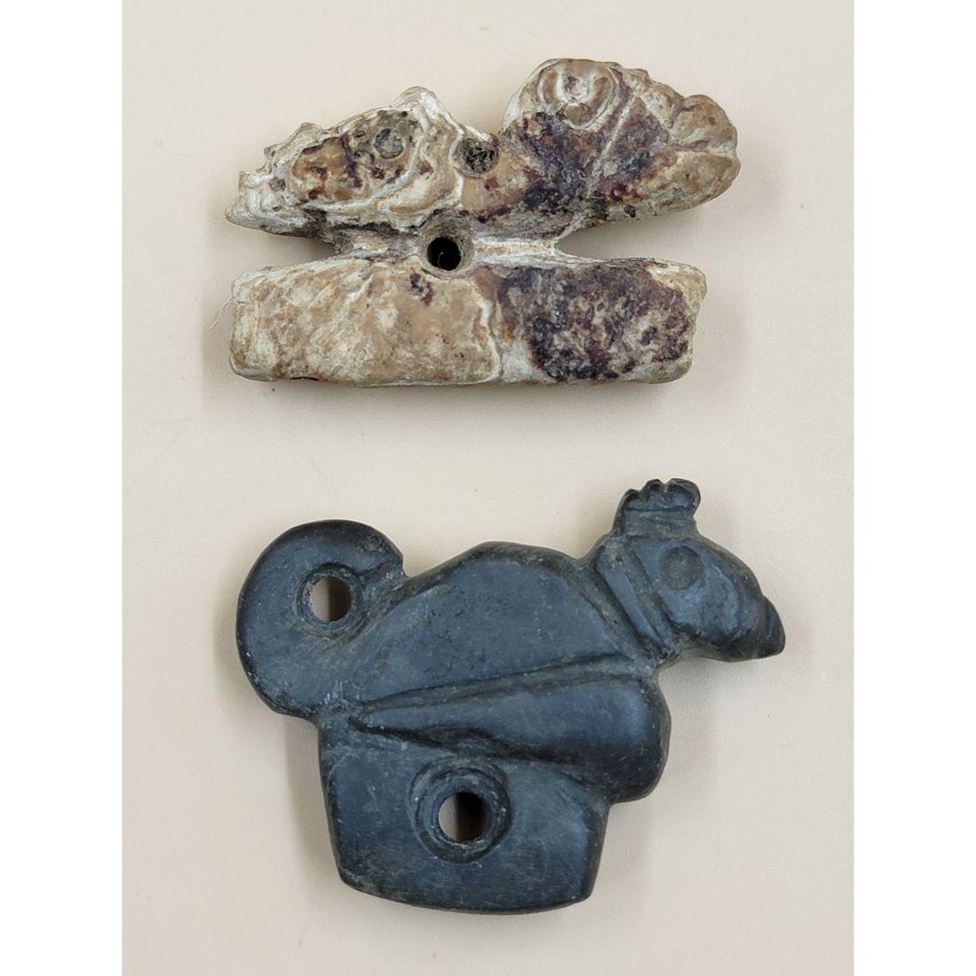 Lot Of 2 Pre Colombian Pendants: Lot Of 2 Pre Colombian Pendants. This, and many lots forthcoming were found at the massive central Florida estate of a true antiquarian who amassed his magnificent collection over a lifetime spent in 
