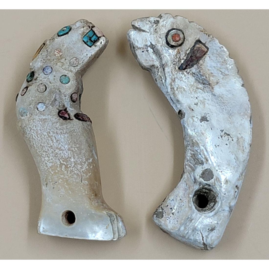 Pre Colombian Inlaid Pendant "RABBIT": Pre Colombian Inlaid Pendant RABBIT. Measure 2 1/4". This, and many lots forthcoming were found at the massive central Florida estate of a true antiquarian who amassed his magnificent collection over 