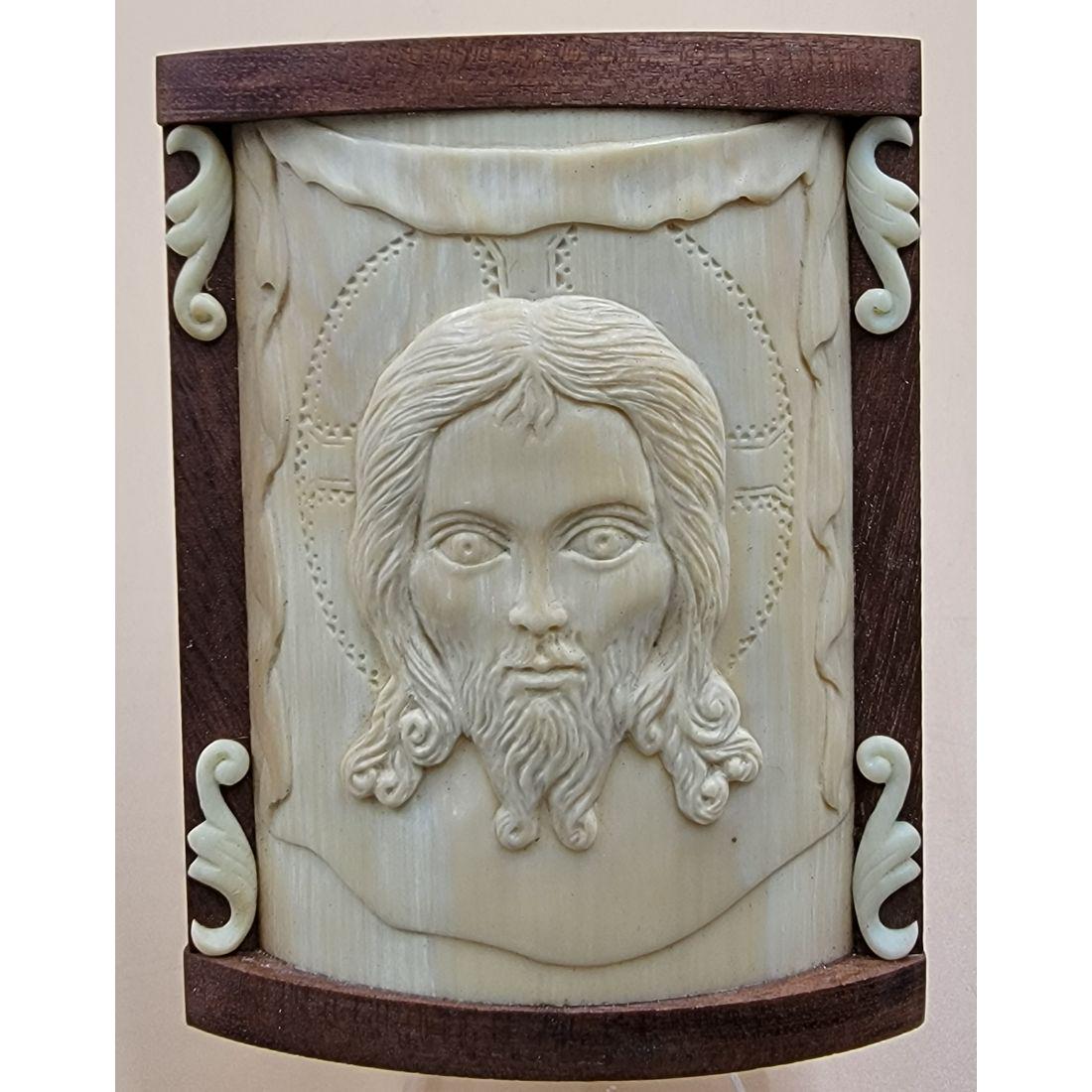 A Carved Jesus Plaque 19th Century (1 of 8)