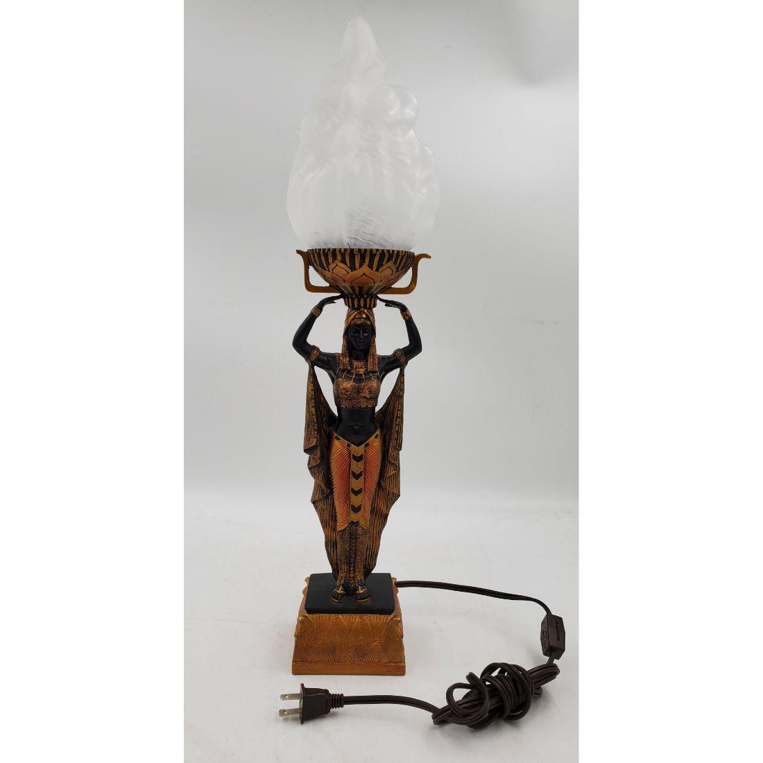 Art Deco Egyptian Style Figural Lamp (1 of 8)