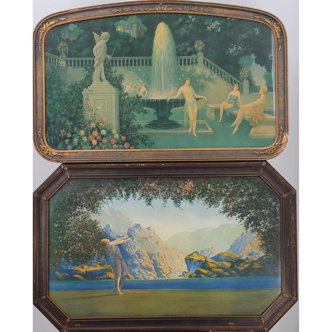 Pair of Maxfield Parrish Prints, "Dawn" & "Fantasy Ladies" (1 of 8)