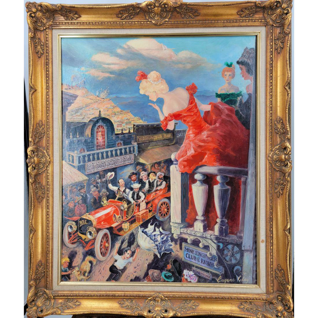 American Eugene Clay 20th C Painting 1974 (1 of 12)