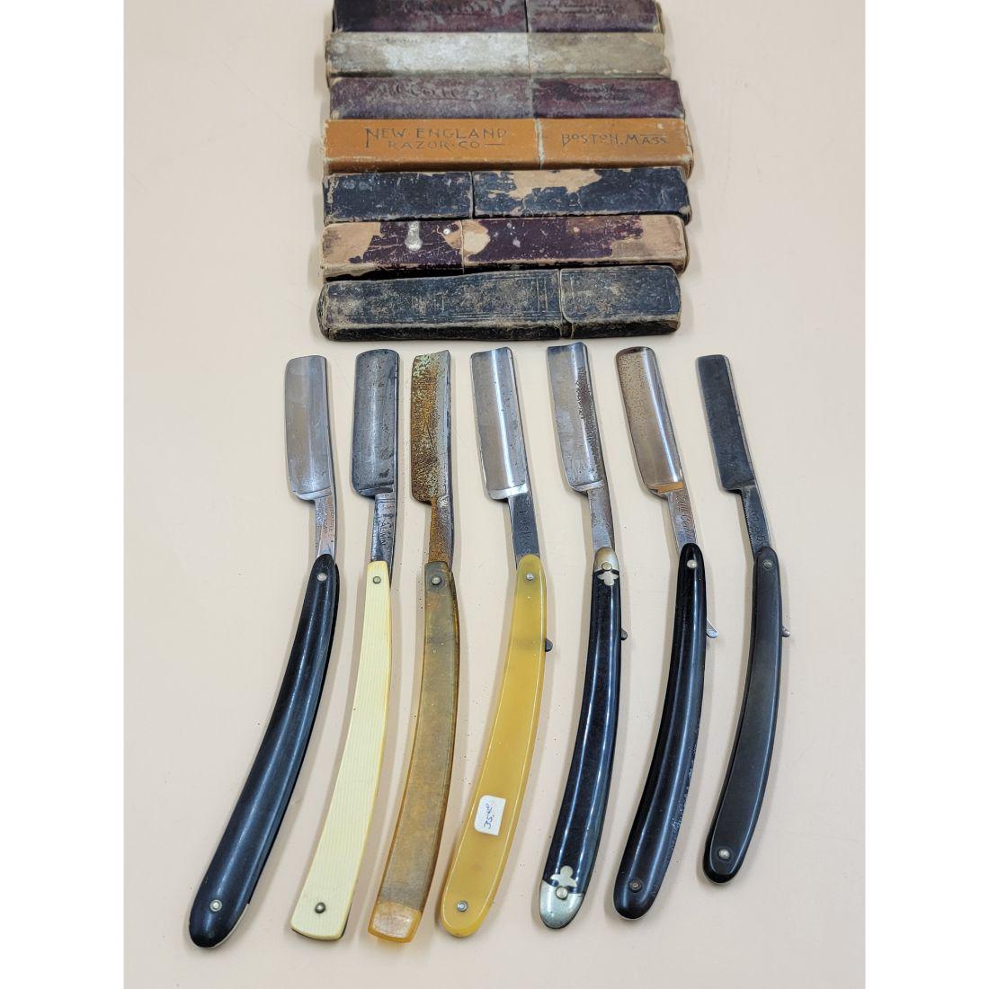 Lot Of 7 Straight Razors (1 of 10)