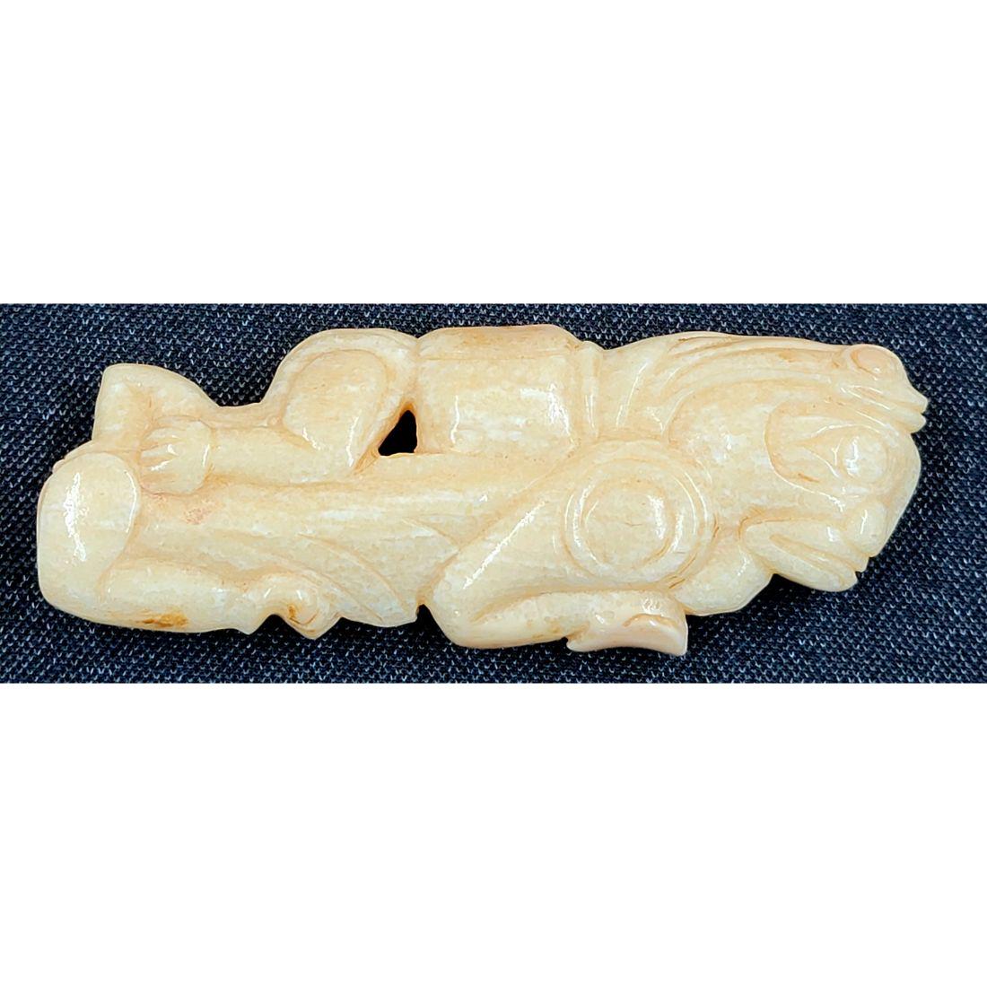 A RARE And Very FINE Haida or Tlingit killer Whale Effigy Oosik Or Whale Penis Bone 19-20th C: A RARE And Very FINE Haida or Tlingit killer Whale Effigy Oosik Or Whale Penis Bone 19-20th C. Measures 4 3/4" X 1 3/4" X 1/2". This, and many lots forthcoming were found at the massive central Florid