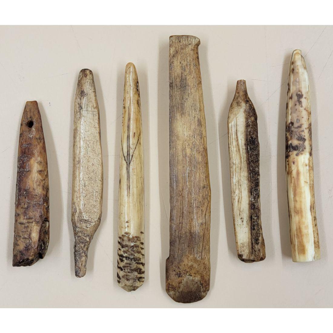 Lot Of 6 Antique Inuit / Alaskan Tools / Implements Early (1 of 10)