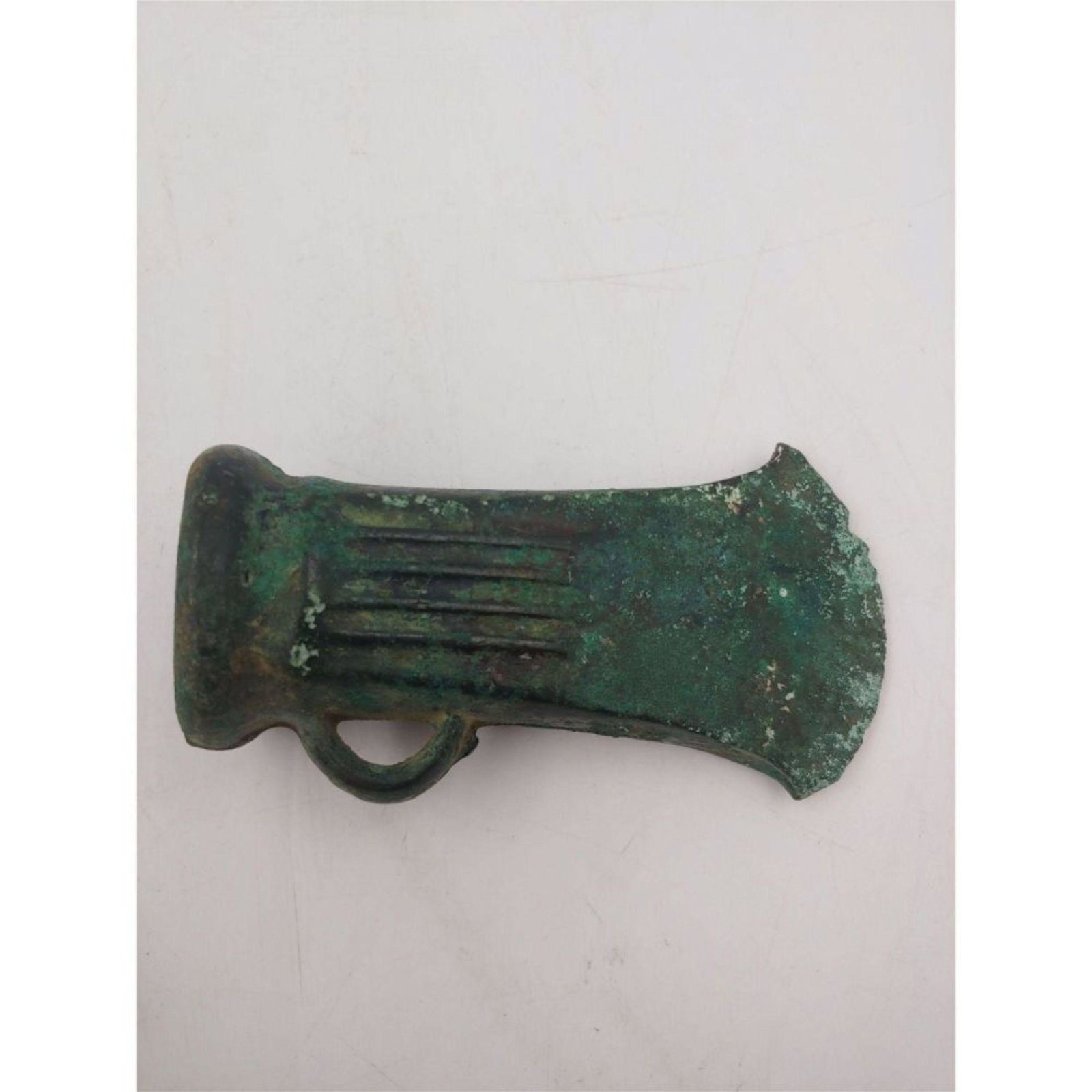 Early Medieval cast bronze Axe Head, Possibly Viking: Not museum-unauthenticated, but clearly old and very cool. Found at a massive estate in St. Louis, Missouri, brimming with fine art, and art objects from countries all over the world. This looks like 